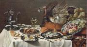 Pieter Claesz Style life with turkey china oil painting artist